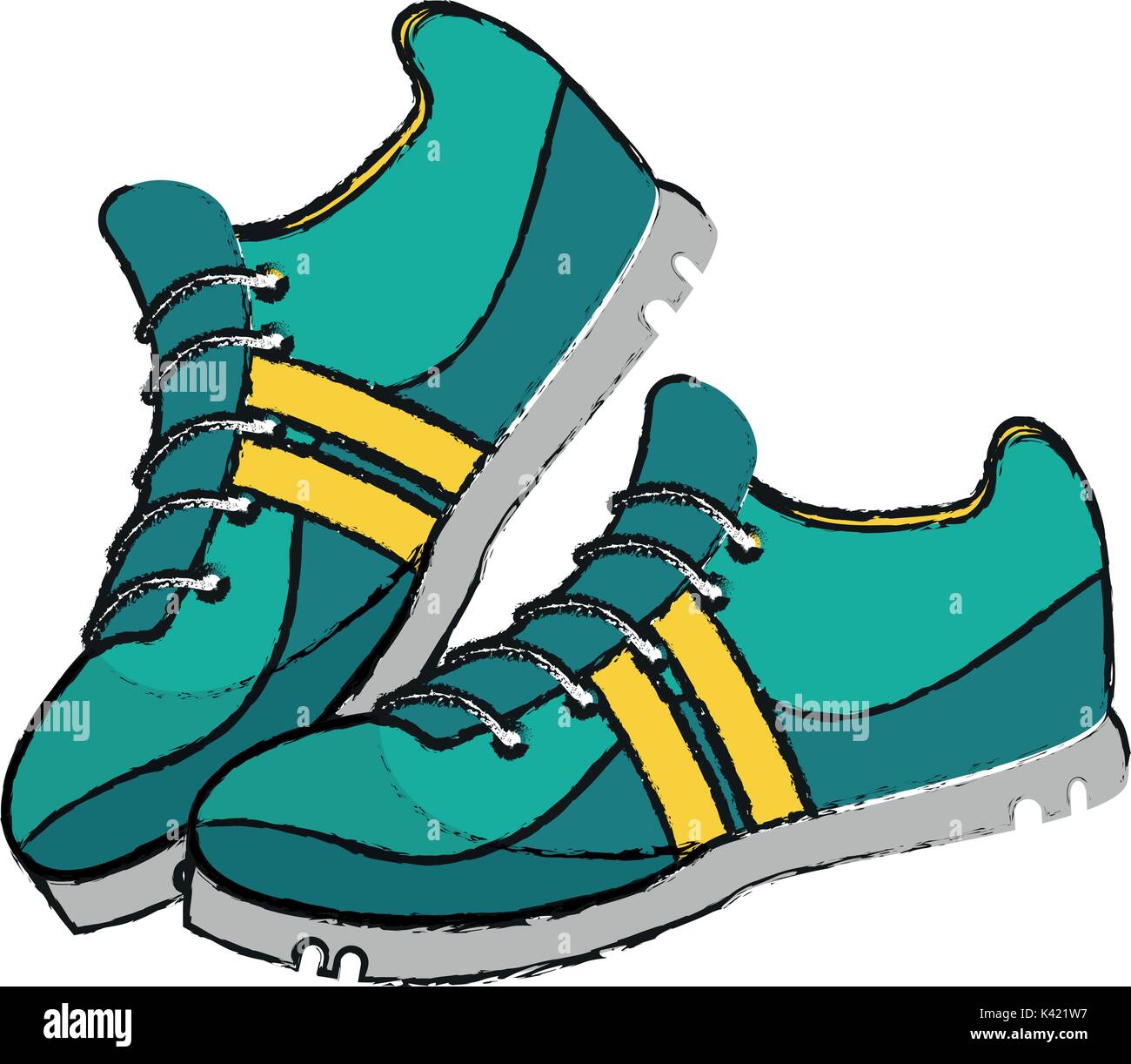 Isolated running shoes design Stock Vector Image & Art - Alamy