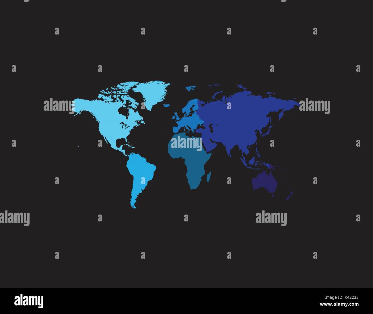 World map with countries vector Stock Vector Image & Art - Alamy