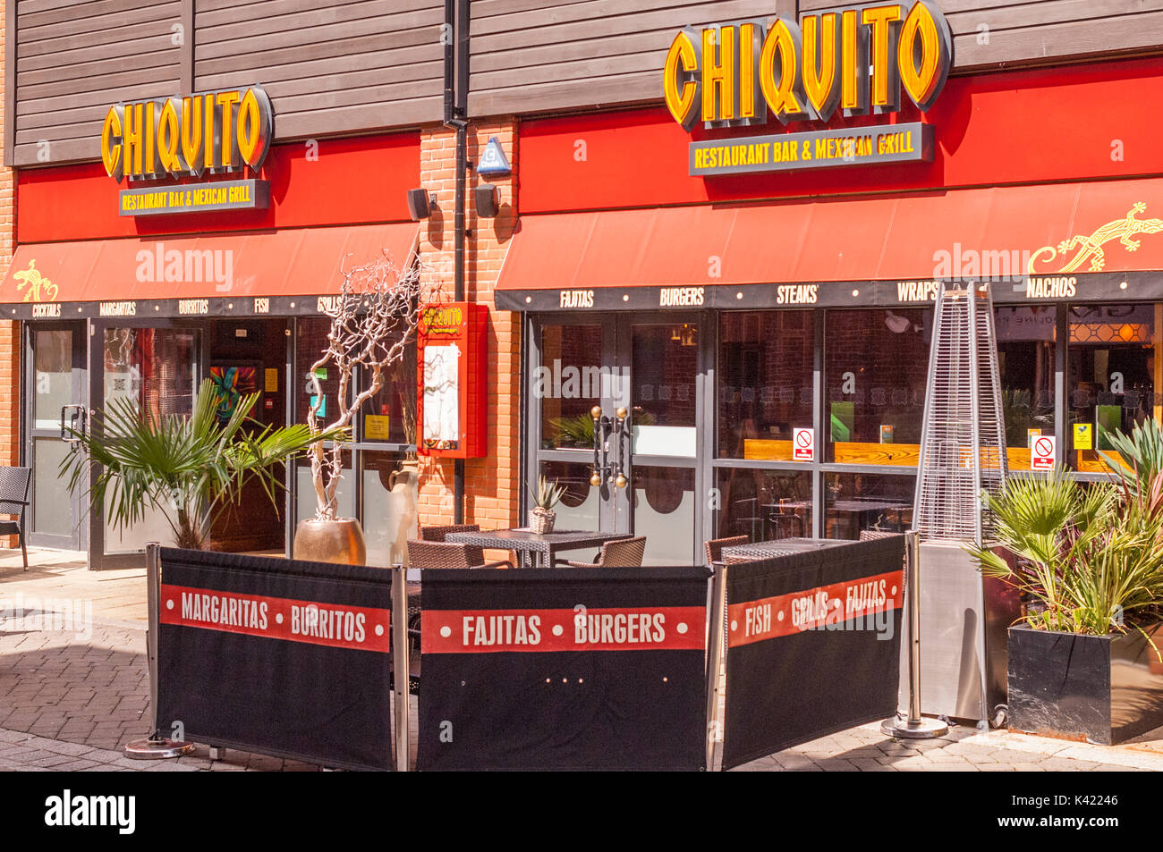 The Chiquito restaurant bar & mexican grill at Riverside in Norwich , Norfolk , England , Britain , Uk Stock Photo