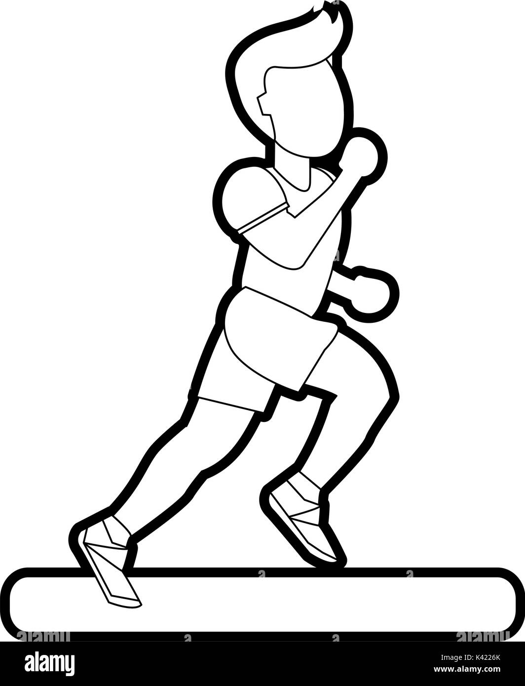 Marathon Running Black and White Stock Photos & Images - Alamy