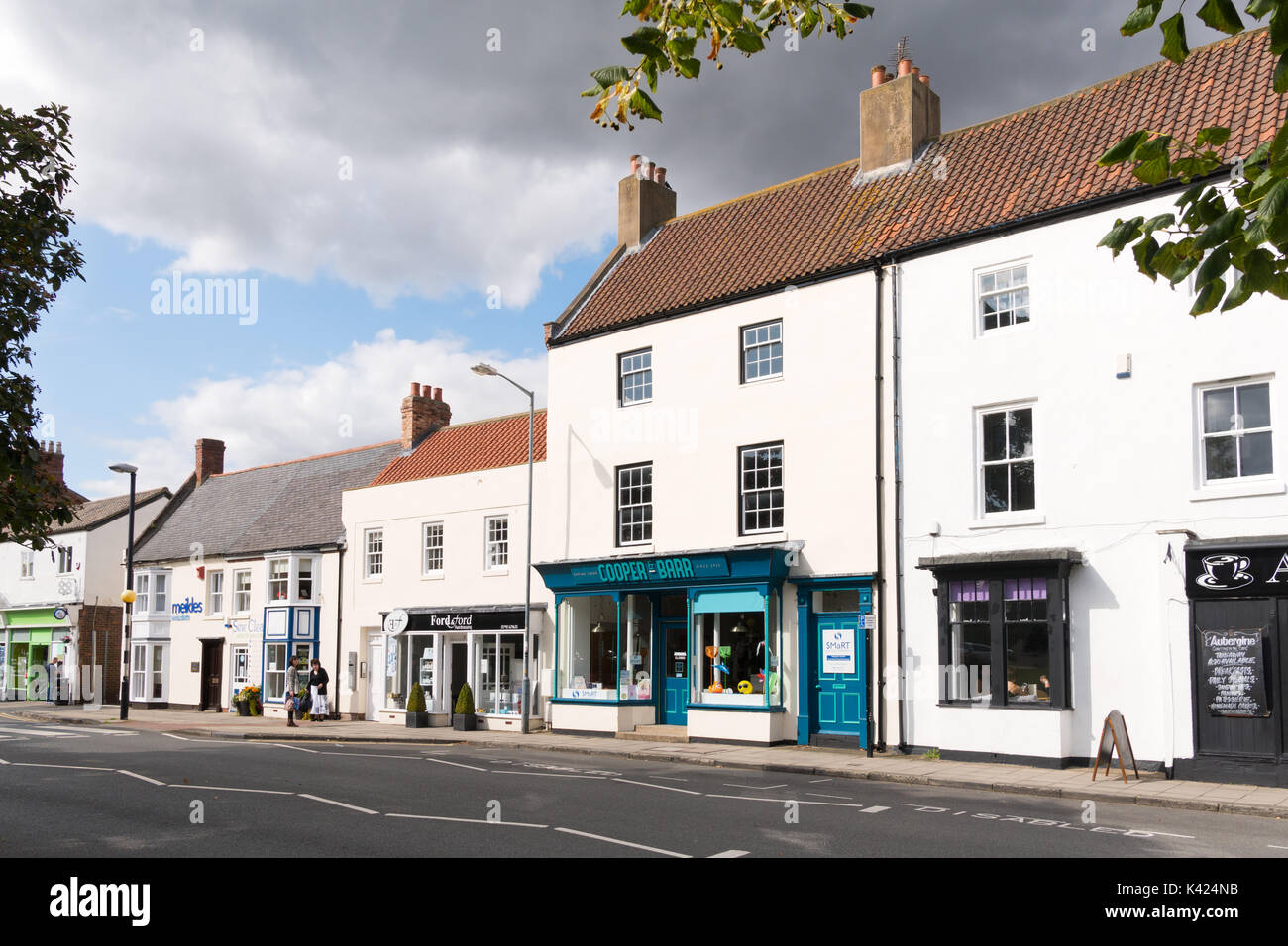 High Street, Sedgefield town centre, Co. Durham, England, UK Stock