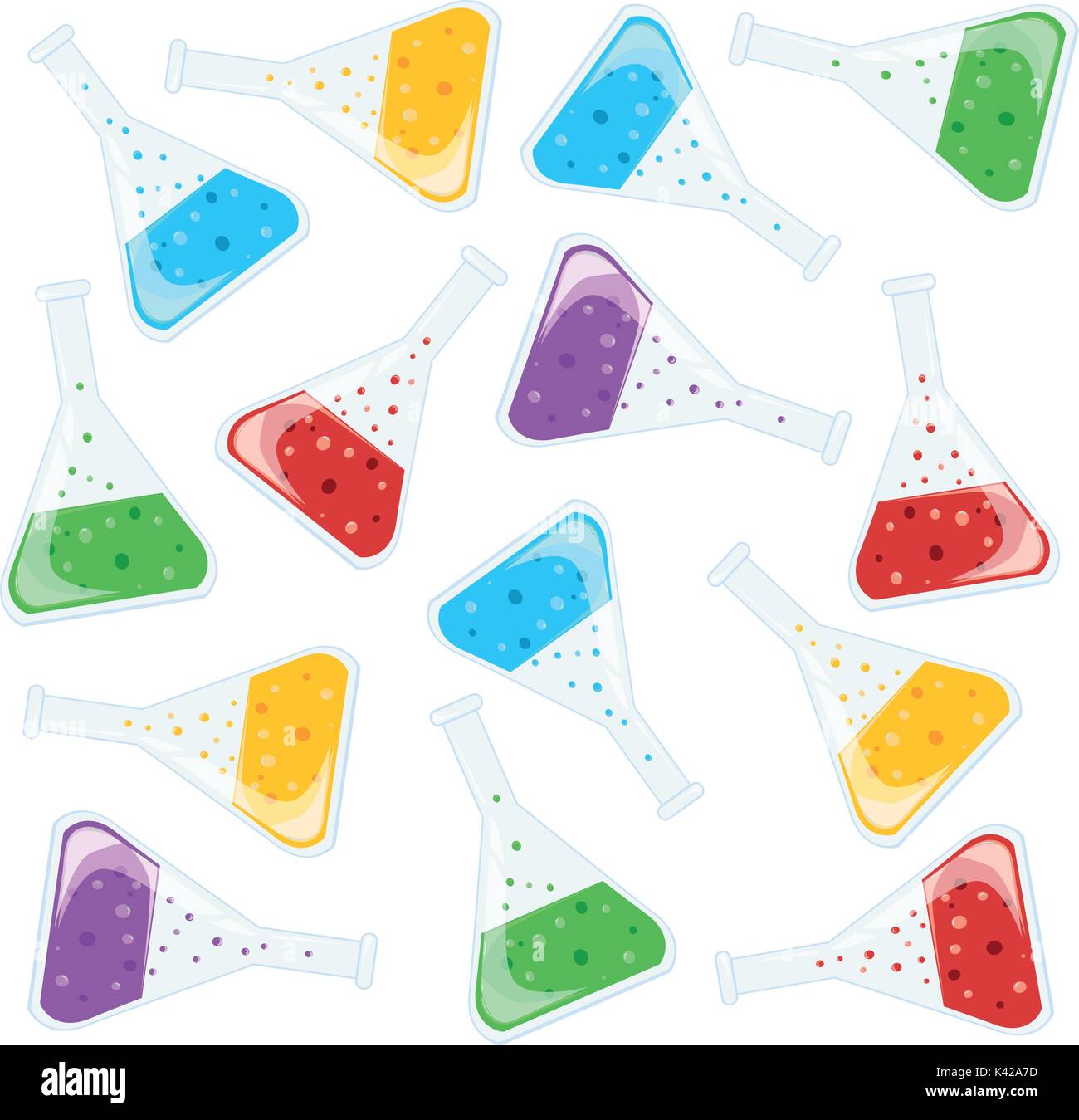 Science microscope illustration colorful equipment hi-res stock ...