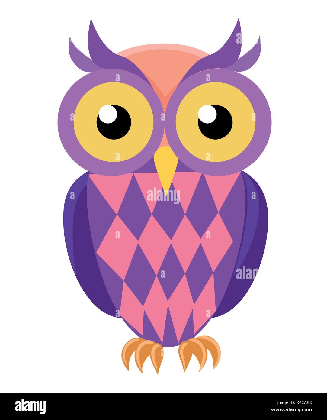 Vector image of an owl on white background Web site page and mobile app ...