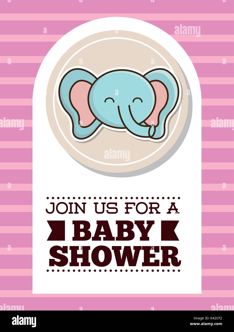 baby shower card Stock Vector Image & Art - Alamy