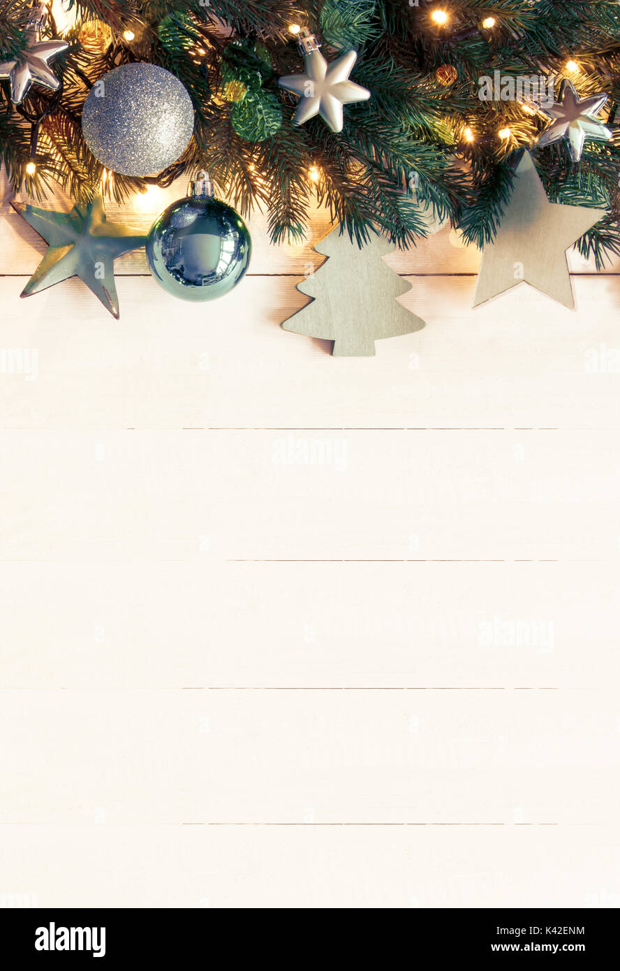 Turquoise Vertical Christmas Banner, Copy Space, Instagram Filter Stock  Photo - Alamy