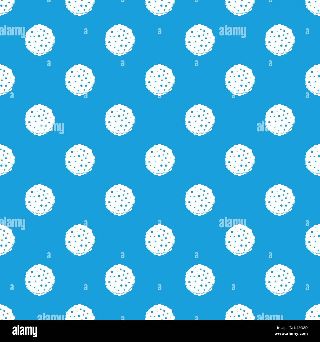 Cutlets pattern seamless blue Stock Vector