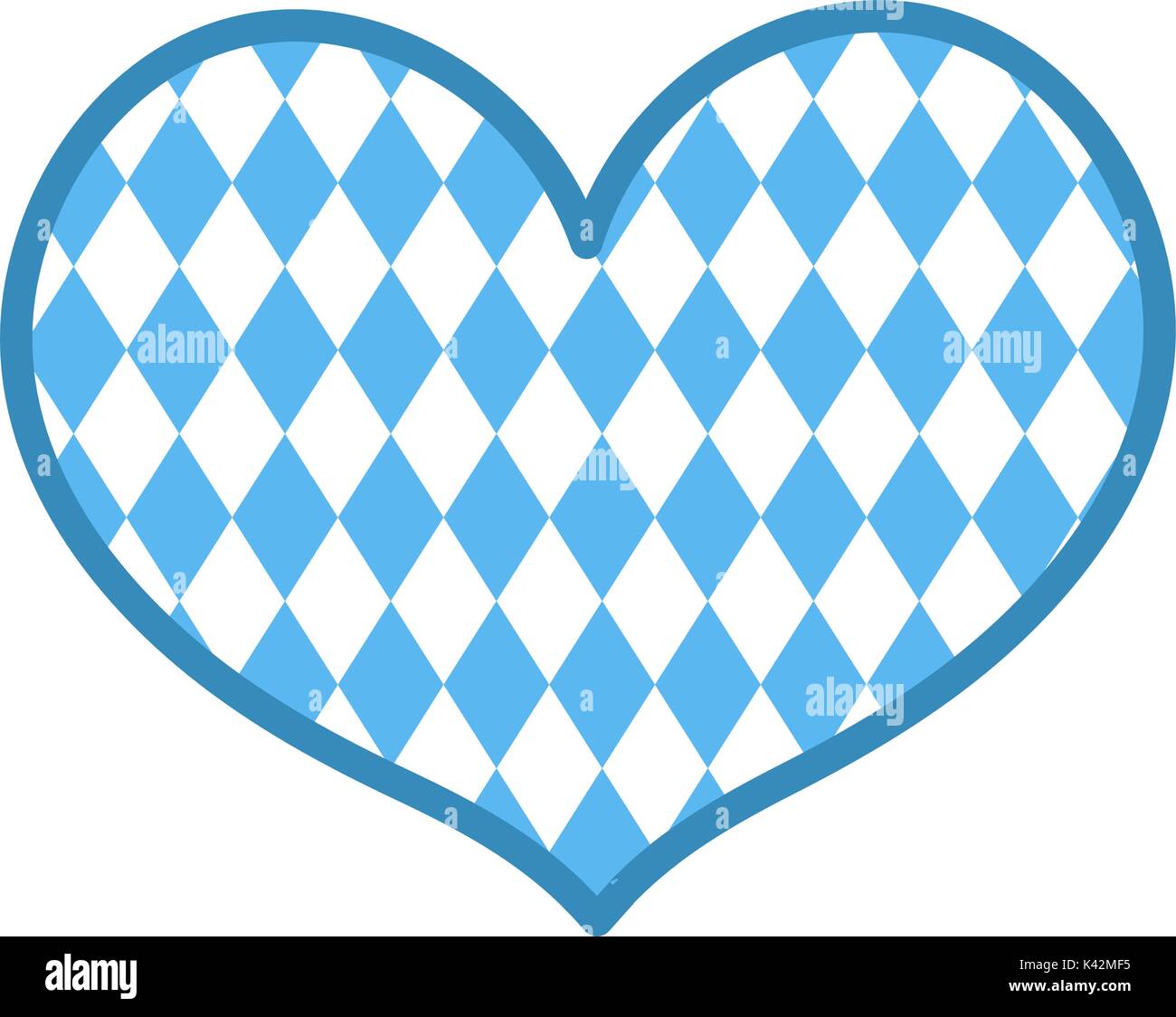 Oktoberfest In The Heart Shape Icon Is A Flat Style Isolated On Stock Vector Image Art Alamy