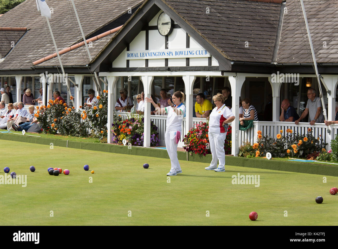 The National Bowls Finals, Victoria Park, Leamington Spa, England Stock