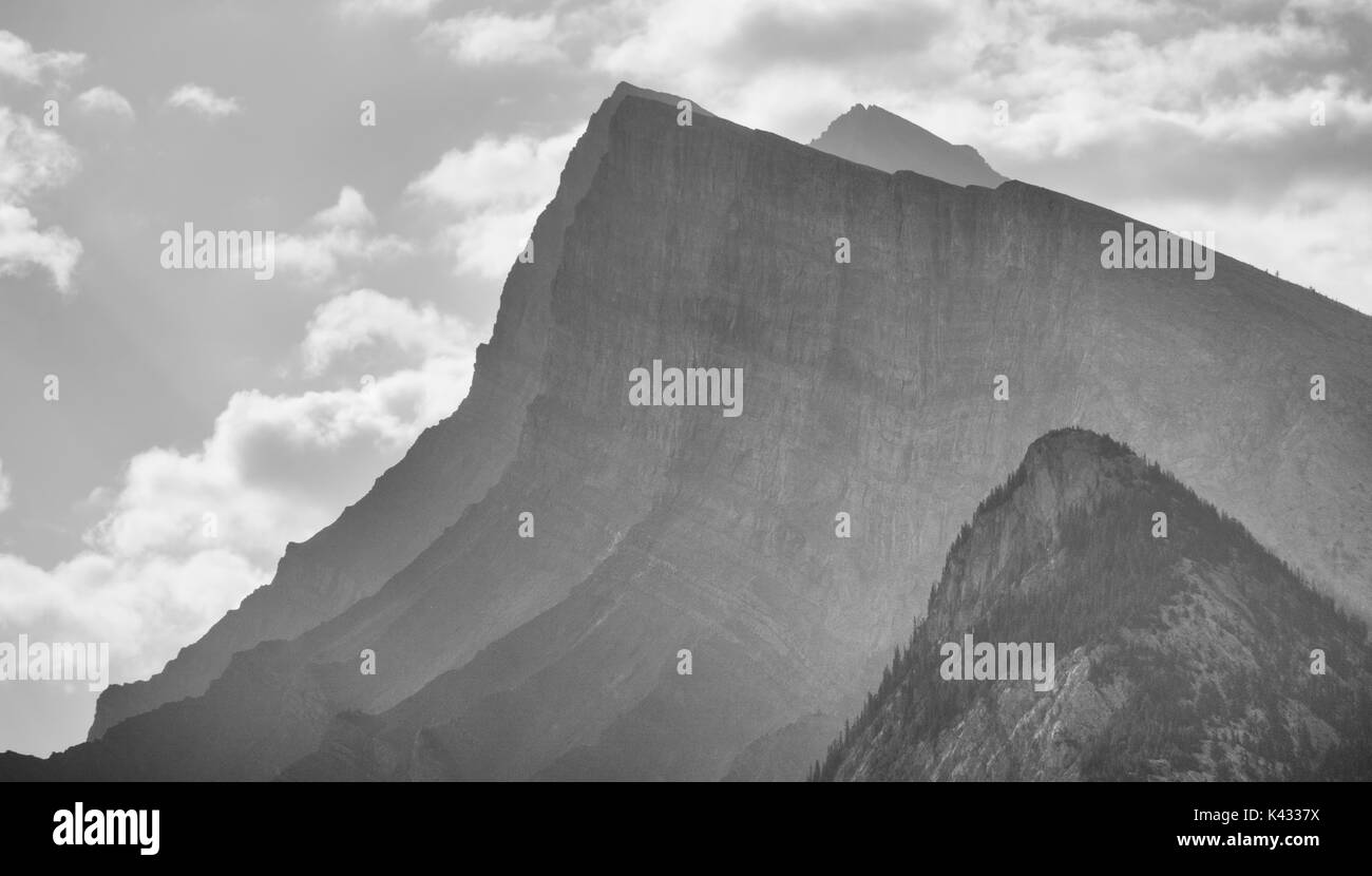 Mount Rundle Banff National Park AB Stock Photo
