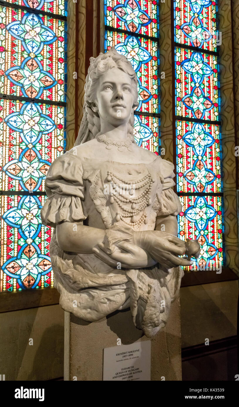 Statue of Elisabeth Queen of Hungary Empress of Austria Inside St