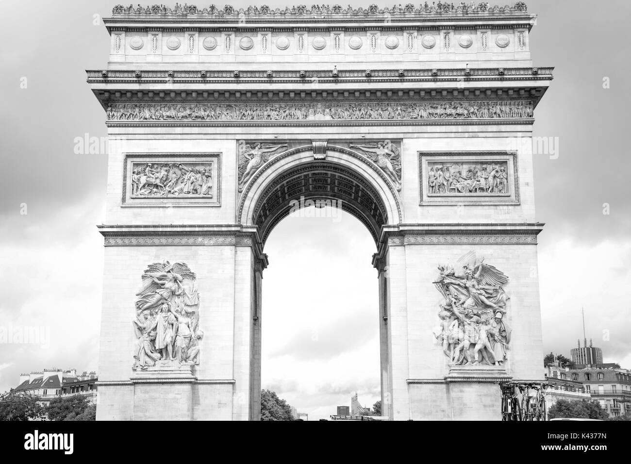Attractive french architecture Black and White Stock Photos & Images ...