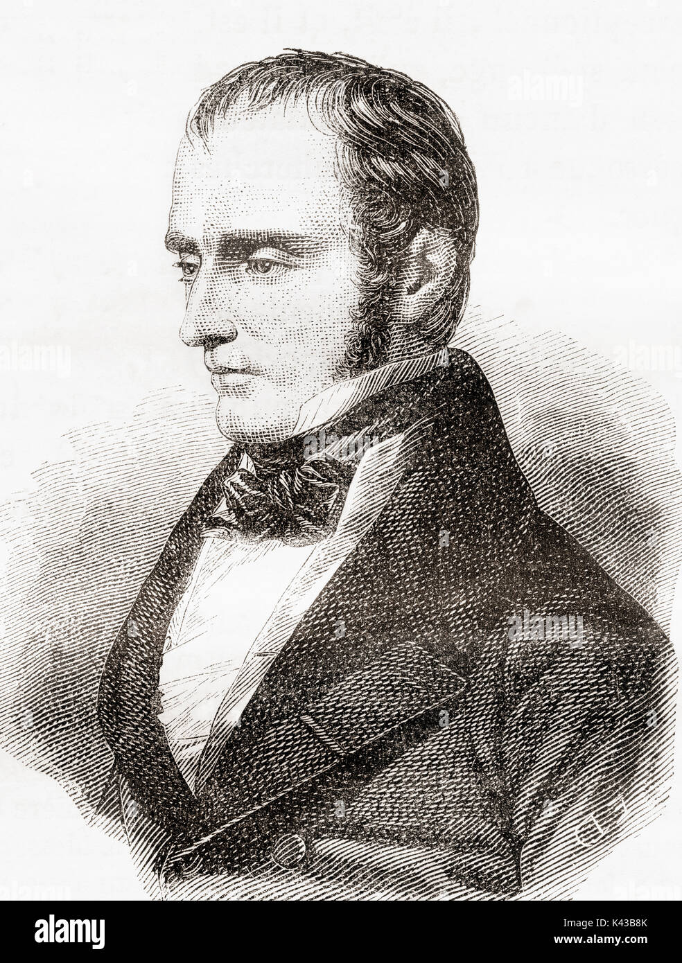 Marie François Xavier Bichat, 1771 – 1802.  French anatomist and pathologist known as the father of histology.  From Les Merveilles de la Science, published 1870. Stock Photo
