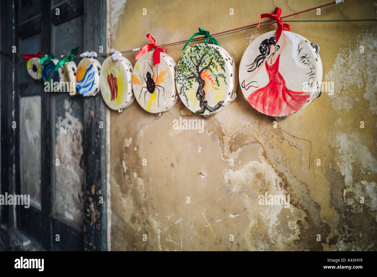 Symbols of Salento, the sunny region in the sout of Italy, Puglia Stock Photo