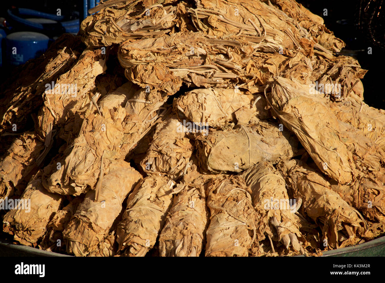 Tobacco for sale at market, Shiraz, Iran Stock Photo