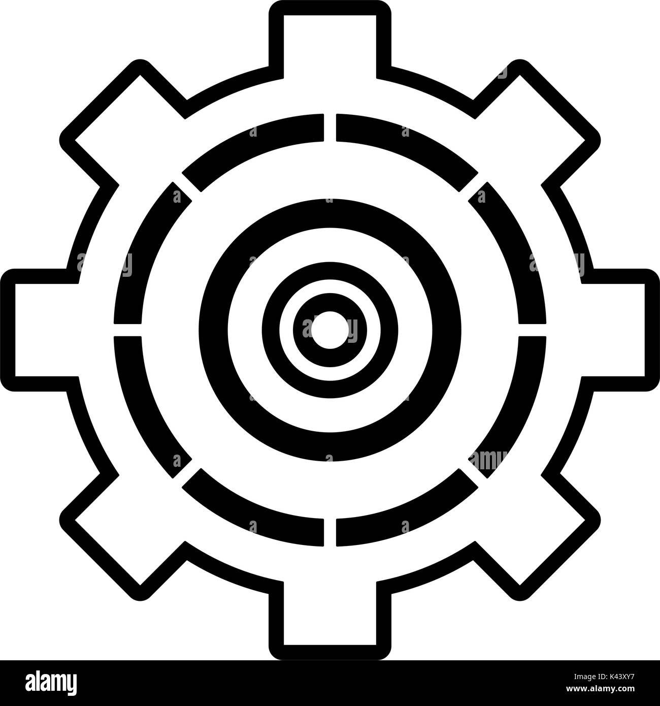 Isolated gear design Stock Vector Image & Art - Alamy