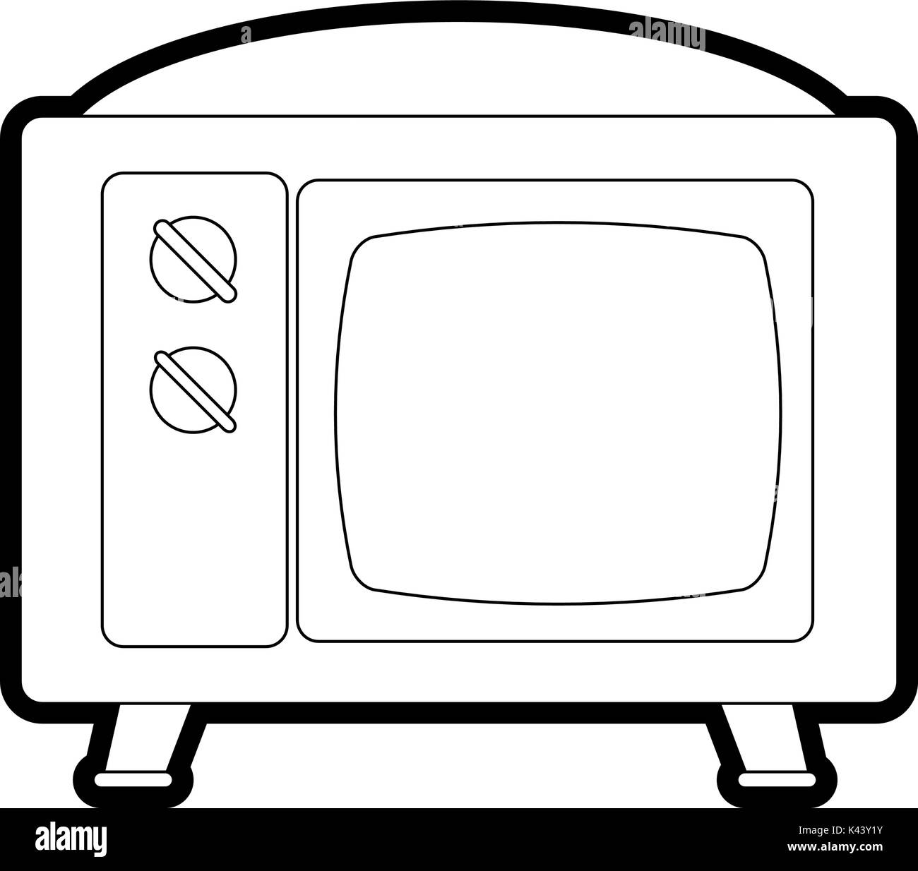 Isolated retro tv design Stock Vector Image & Art - Alamy