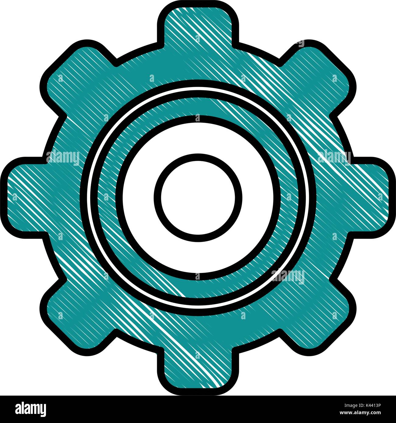 Gear machinery piece Stock Vector Image & Art - Alamy