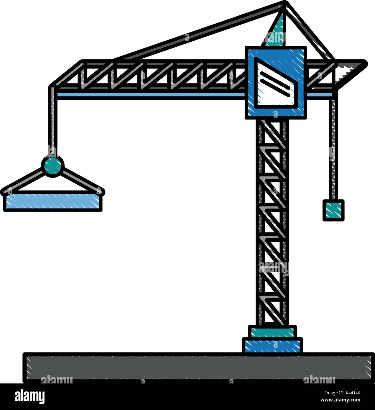 Construction crane tower Stock Vector Image & Art - Alamy