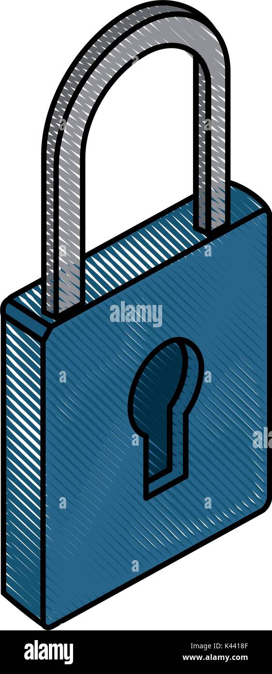 Padlock security system Stock Vector Image & Art - Alamy