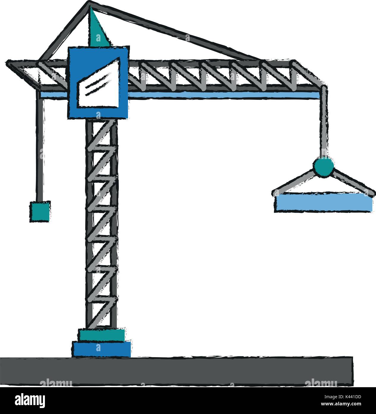 Construction crane tower Stock Vector Image & Art - Alamy