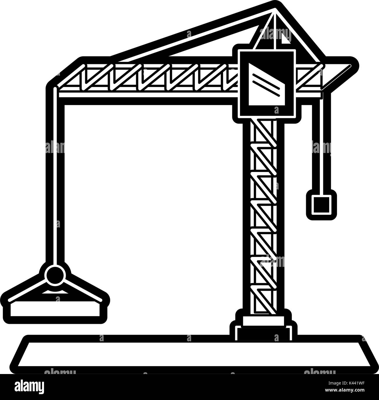 Construction crane tower Stock Vector Image & Art - Alamy