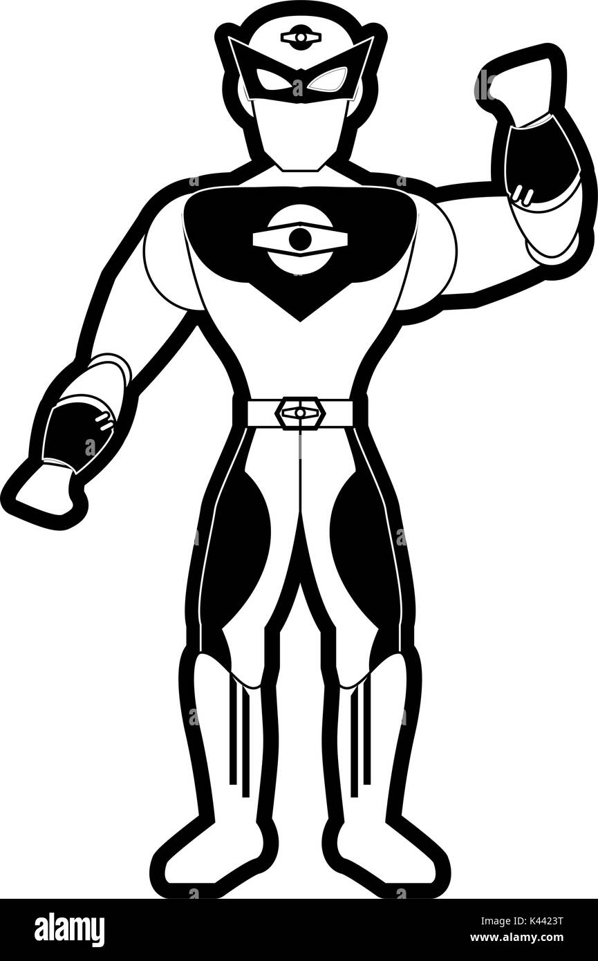 Superhero Black and White Stock Photos &amp; Images - Alamy
