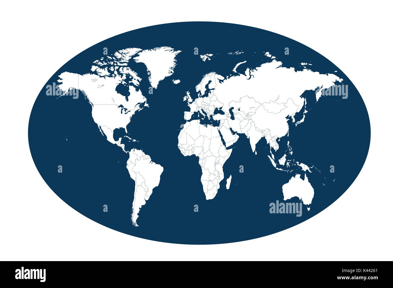 Planet Earth with world map vector Stock Vector Image & Art - Alamy