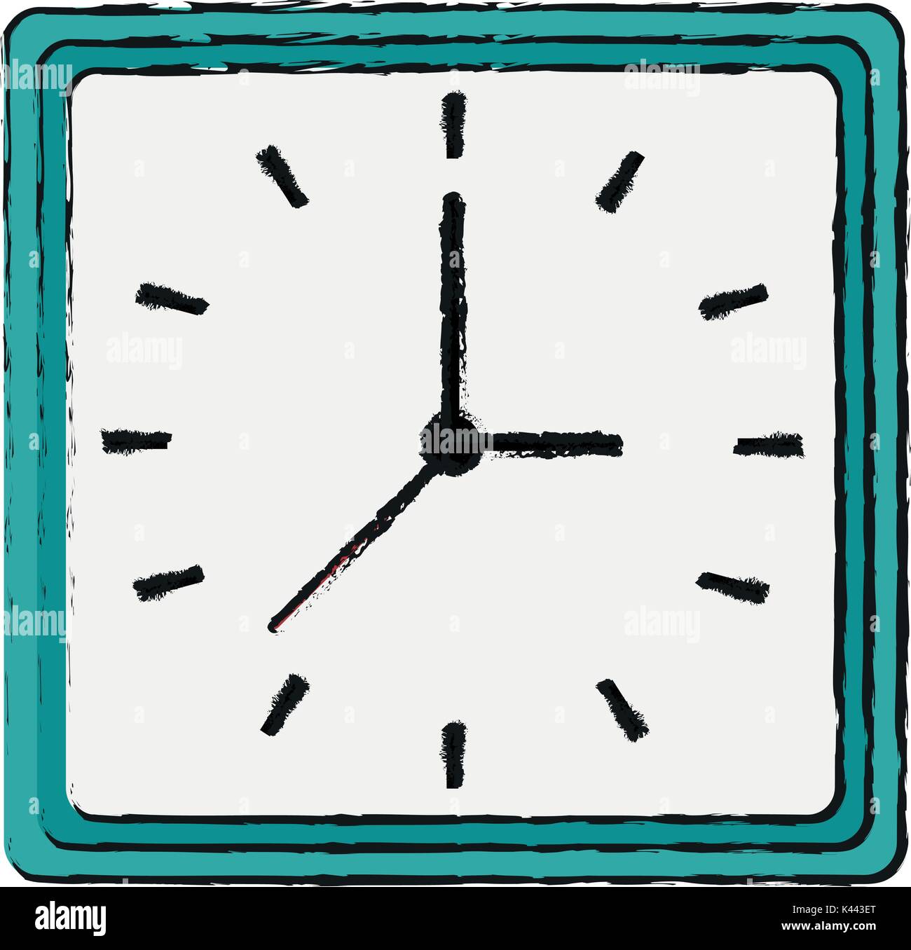Wall clock isolated Stock Vector Image & Art - Alamy