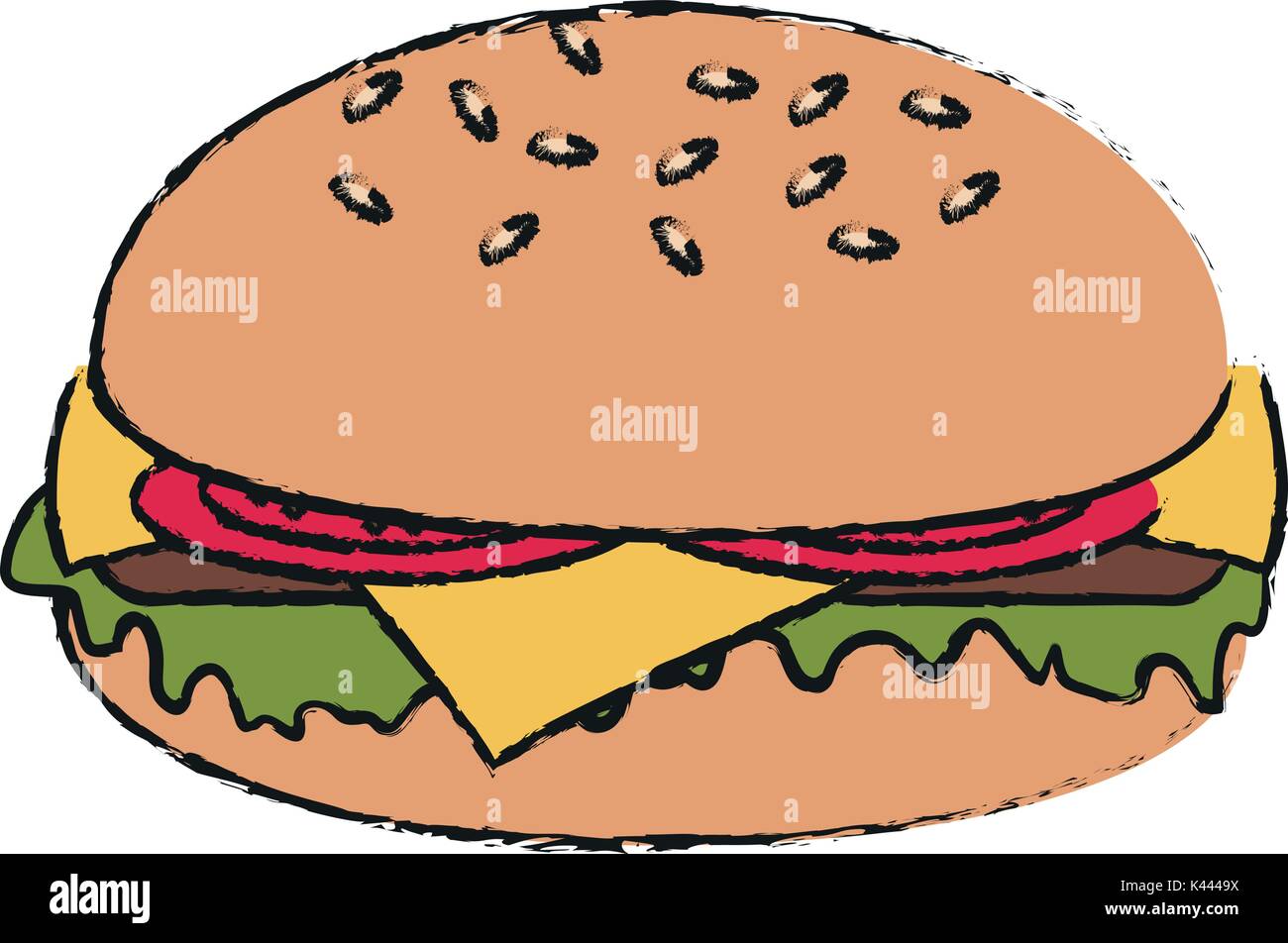 Hamburger fast food Stock Vector Image & Art - Alamy