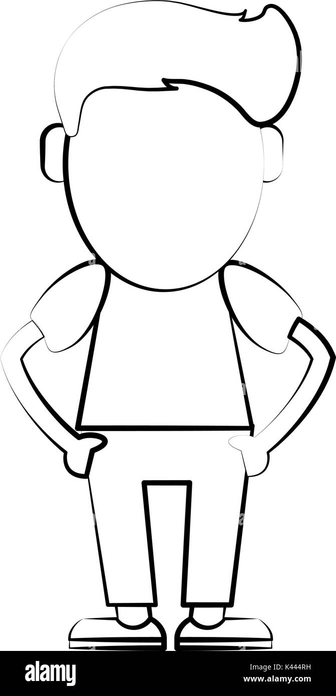 Hipster cute cartoon Stock Vector Image & Art - Alamy