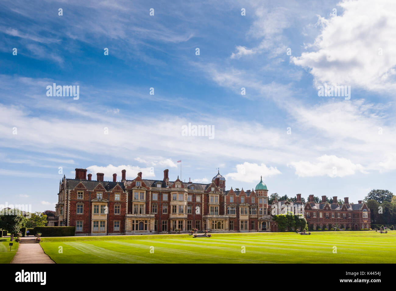 Sandringham House at Sandringham Estate in Norfolk , England , Britain , Uk Stock Photo