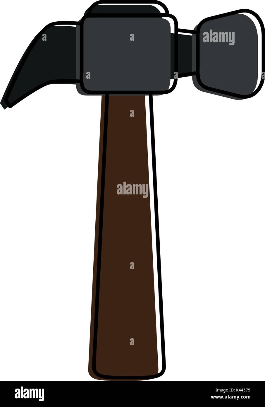 Hammer isolated tool Stock Vector Image & Art - Alamy