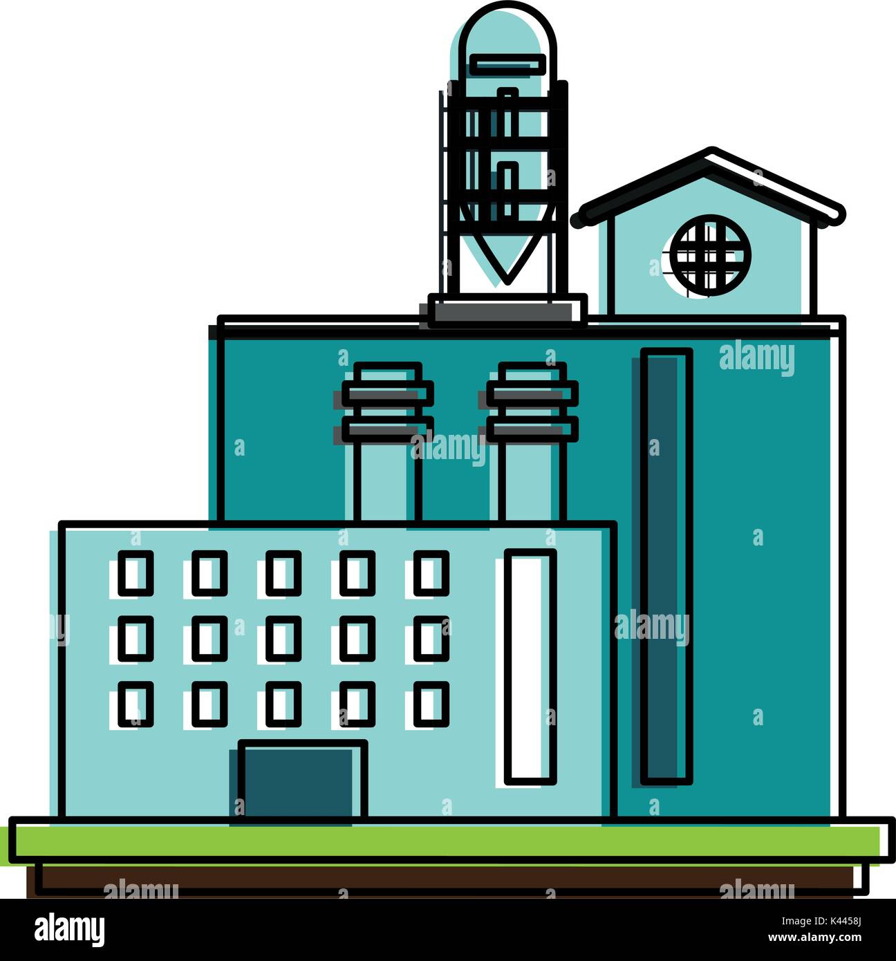 Industrial plant factory Stock Vector Image & Art - Alamy