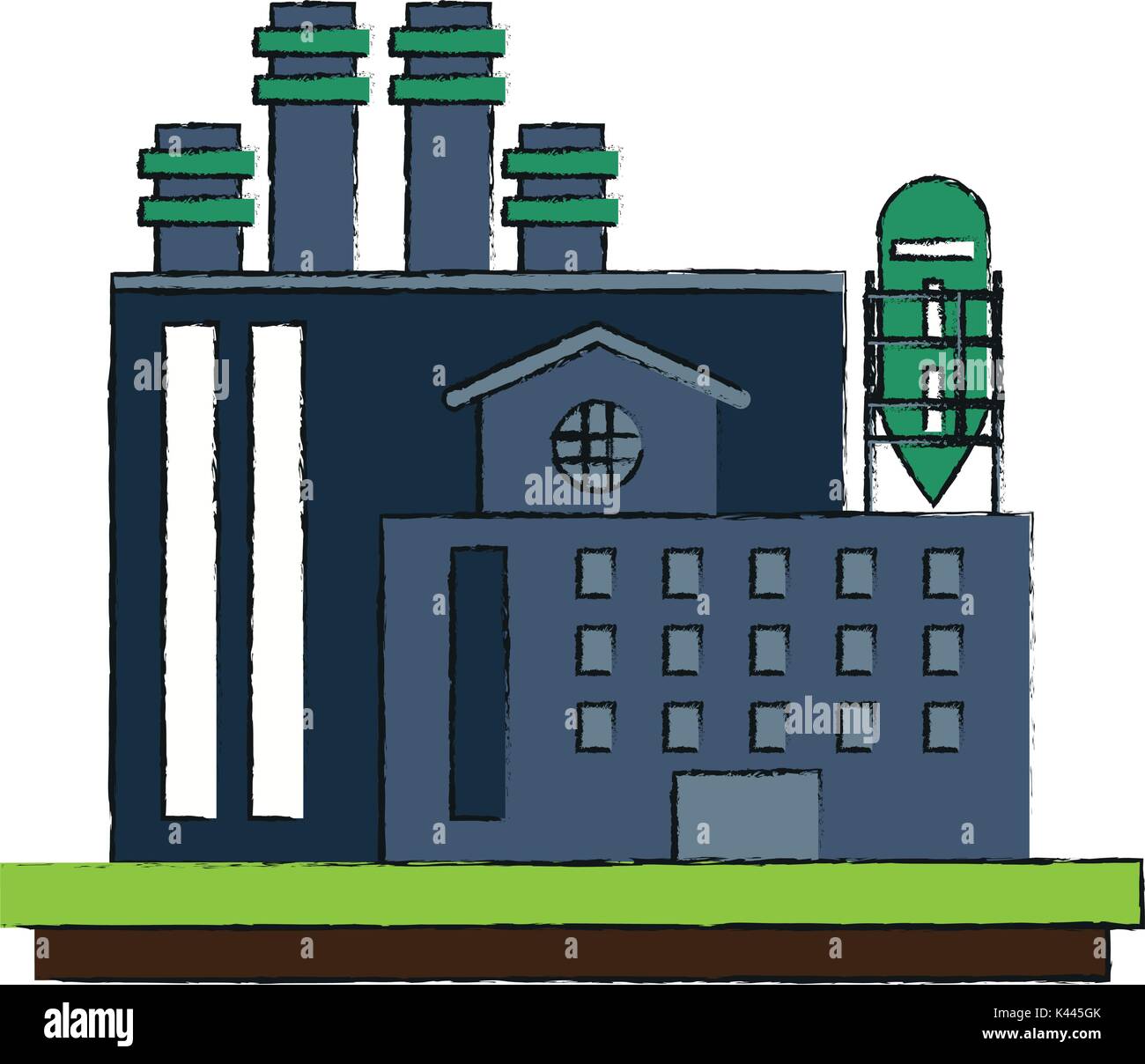 Industrial plant factory Stock Vector Image & Art - Alamy