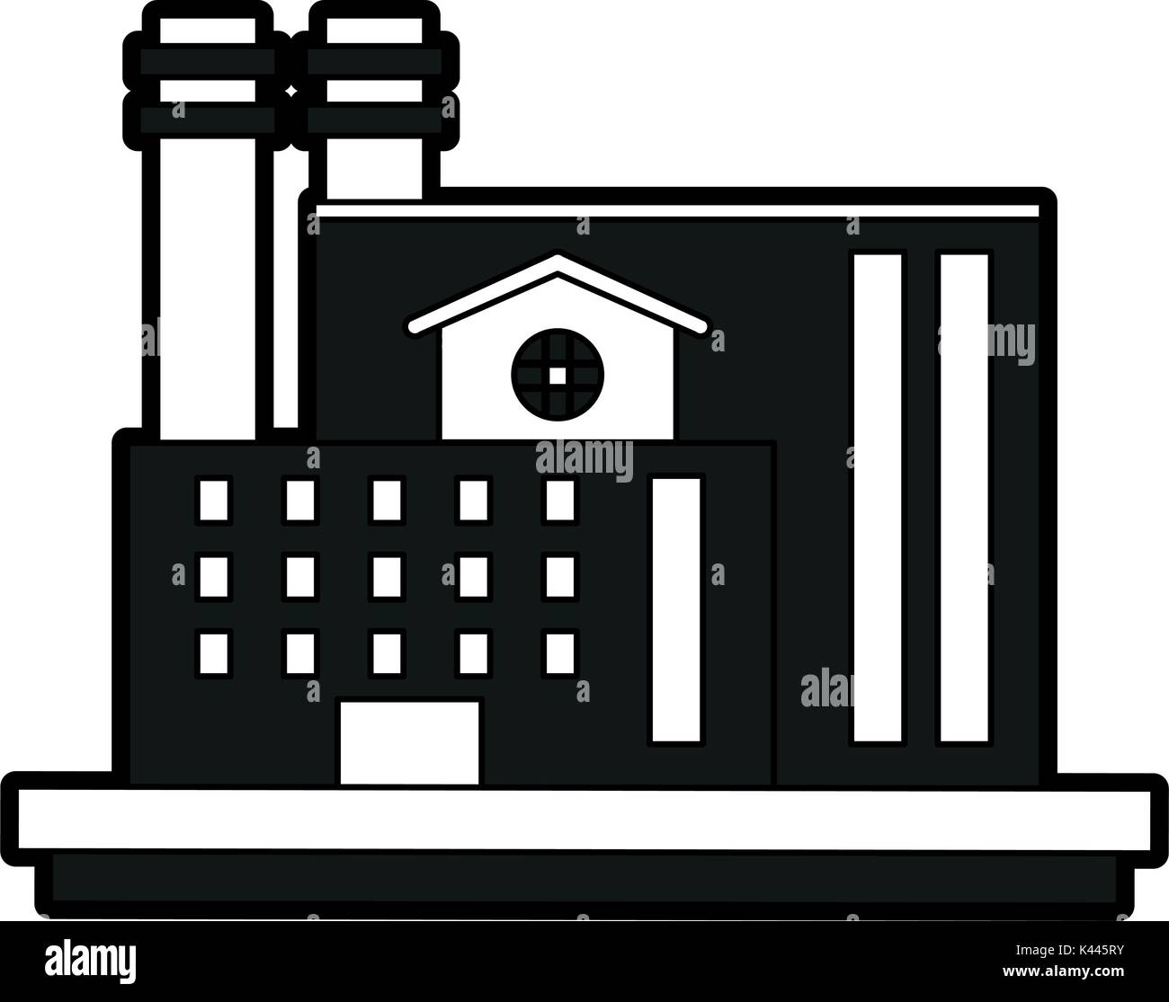 Industrial plant factory Stock Vector Image & Art - Alamy