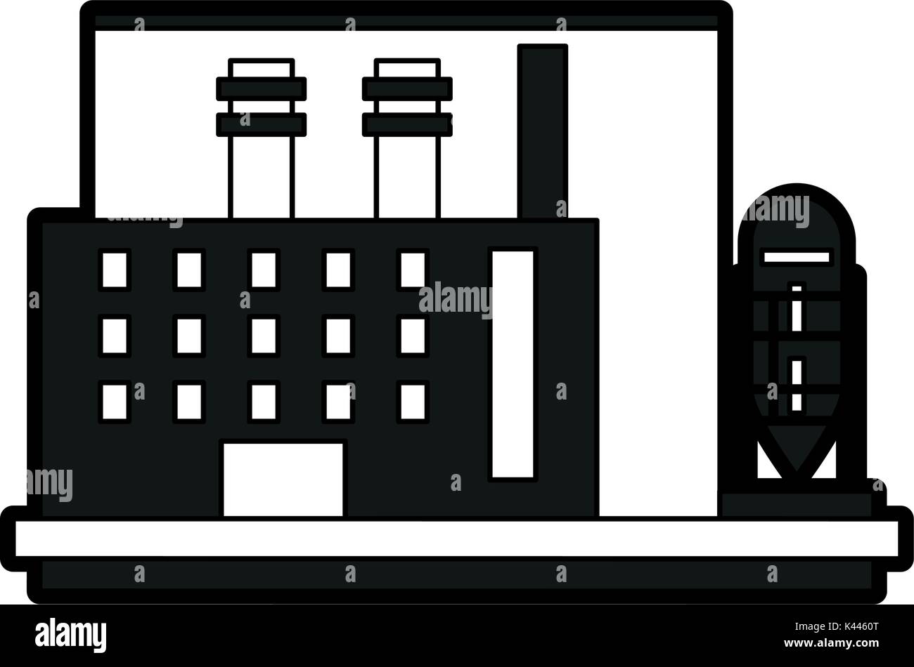 Industrial plant factory Stock Vector Image & Art - Alamy