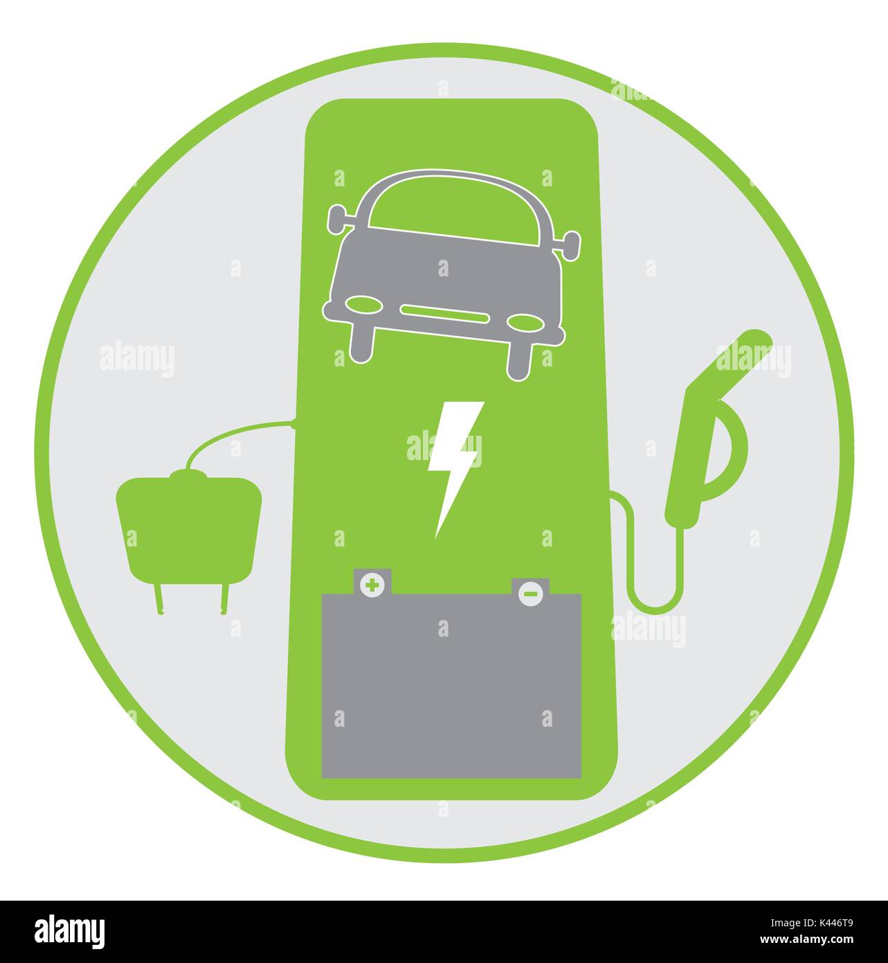 Hybrid car vector vectors hi-res stock photography and images - Alamy