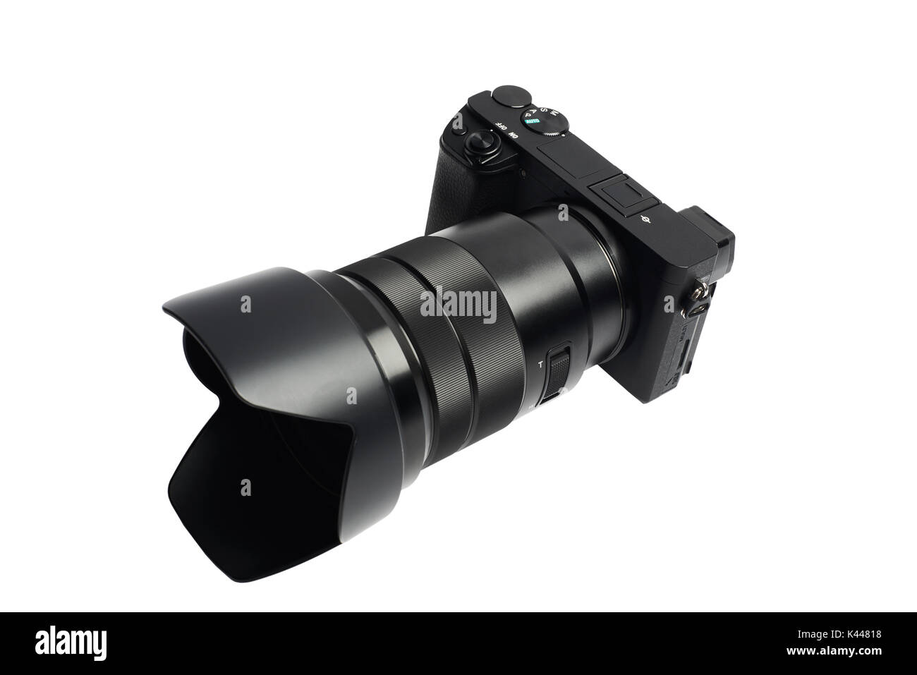 Mirrorless Digital Camera with Interchangeable Zoom Lens. Mirrorless