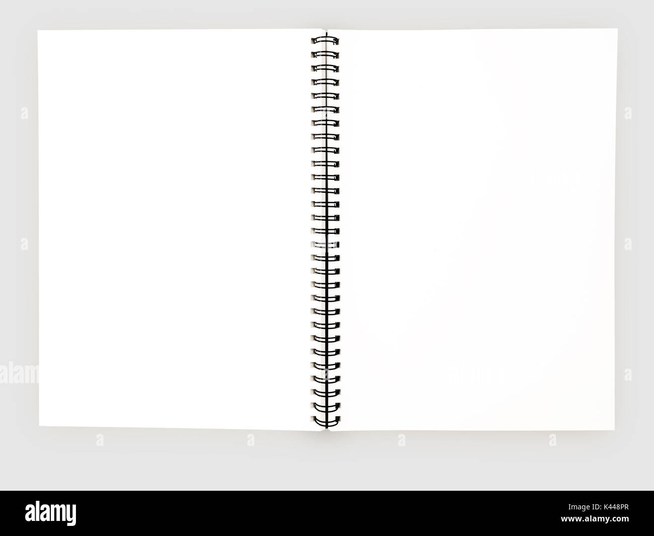 realistic blank notebook template for cover design school business