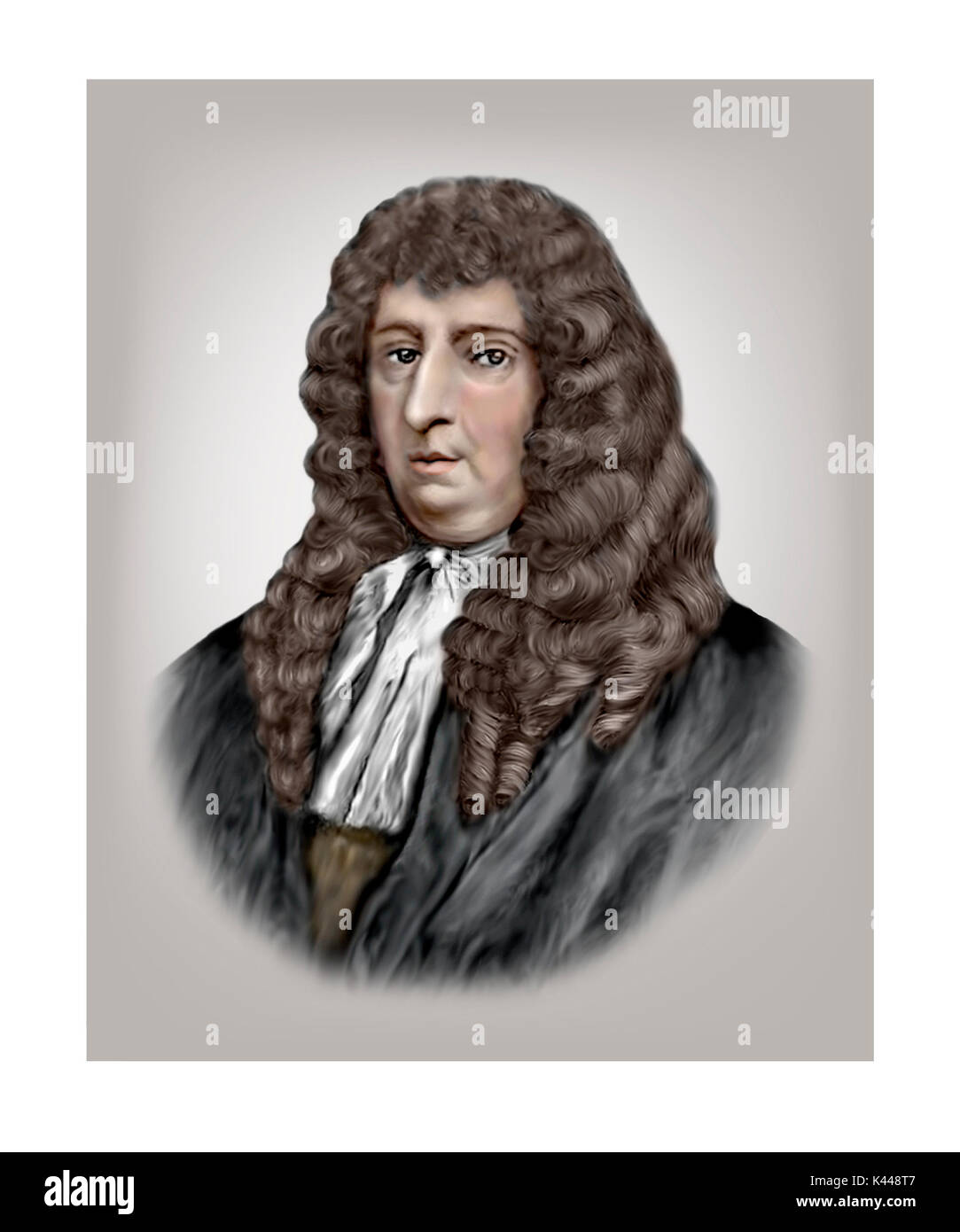 Samuel Butler, 1612 - 1680, English Satirist Stock Photo