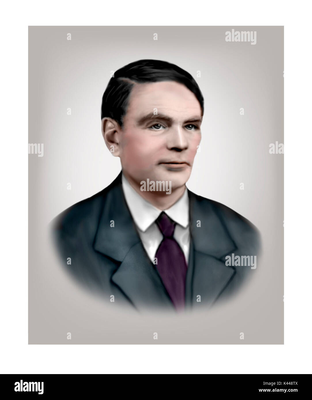 Alan Turing, 1912 - 1954, English Computer Scientist, Mathematician, Logician, Cryptanalyst Stock Photo