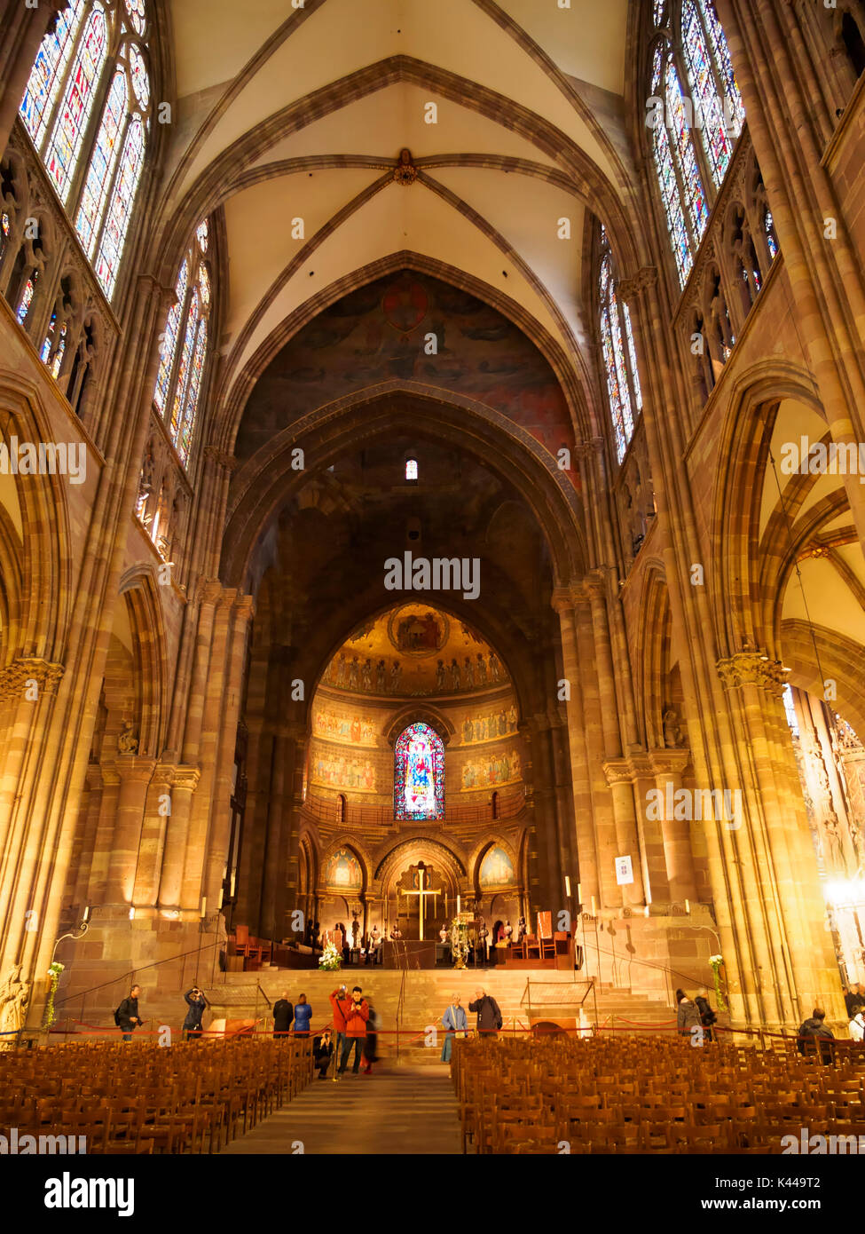 Interior, Strasbourg Cathedral Stock Photo