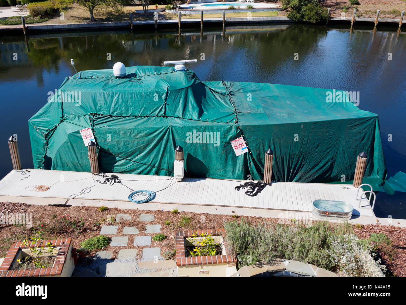 Termite treatment for a boat Stock Photo Alamy