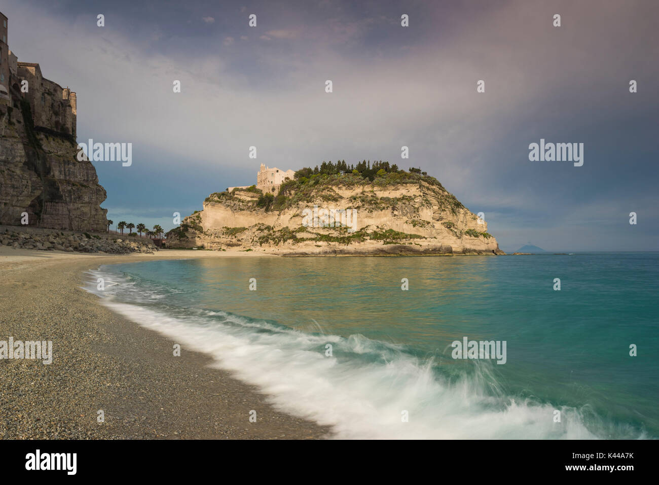 Tropea, Vibo Valentia, Calabria. The Isola di Tropea he most iconic atraction of the village Stock Photo