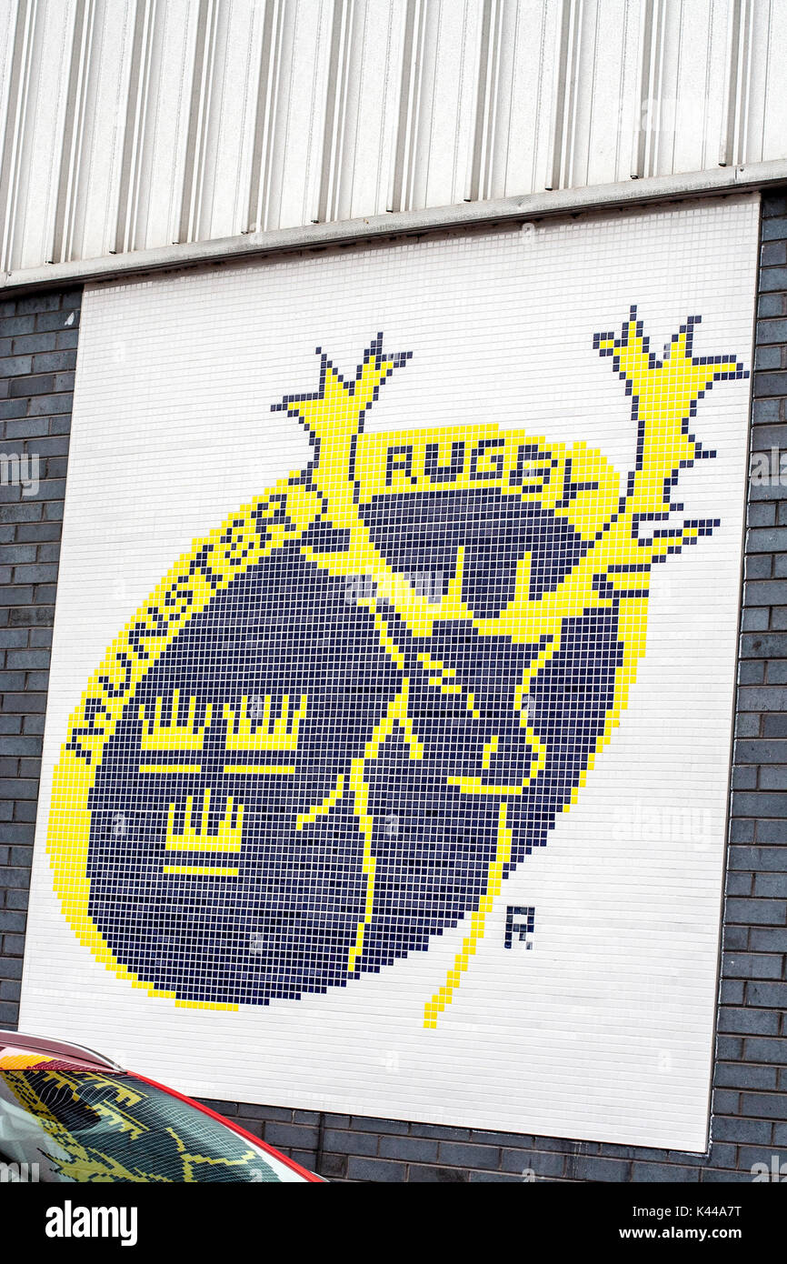 Munster Rugby Crest / Logo with three crowns and a stag's head Stock Photo