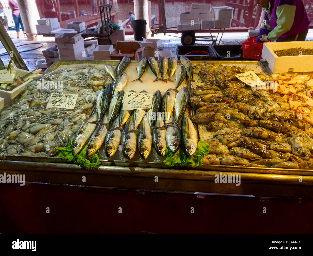 Fish Market, Venice, Italy Stock Photo