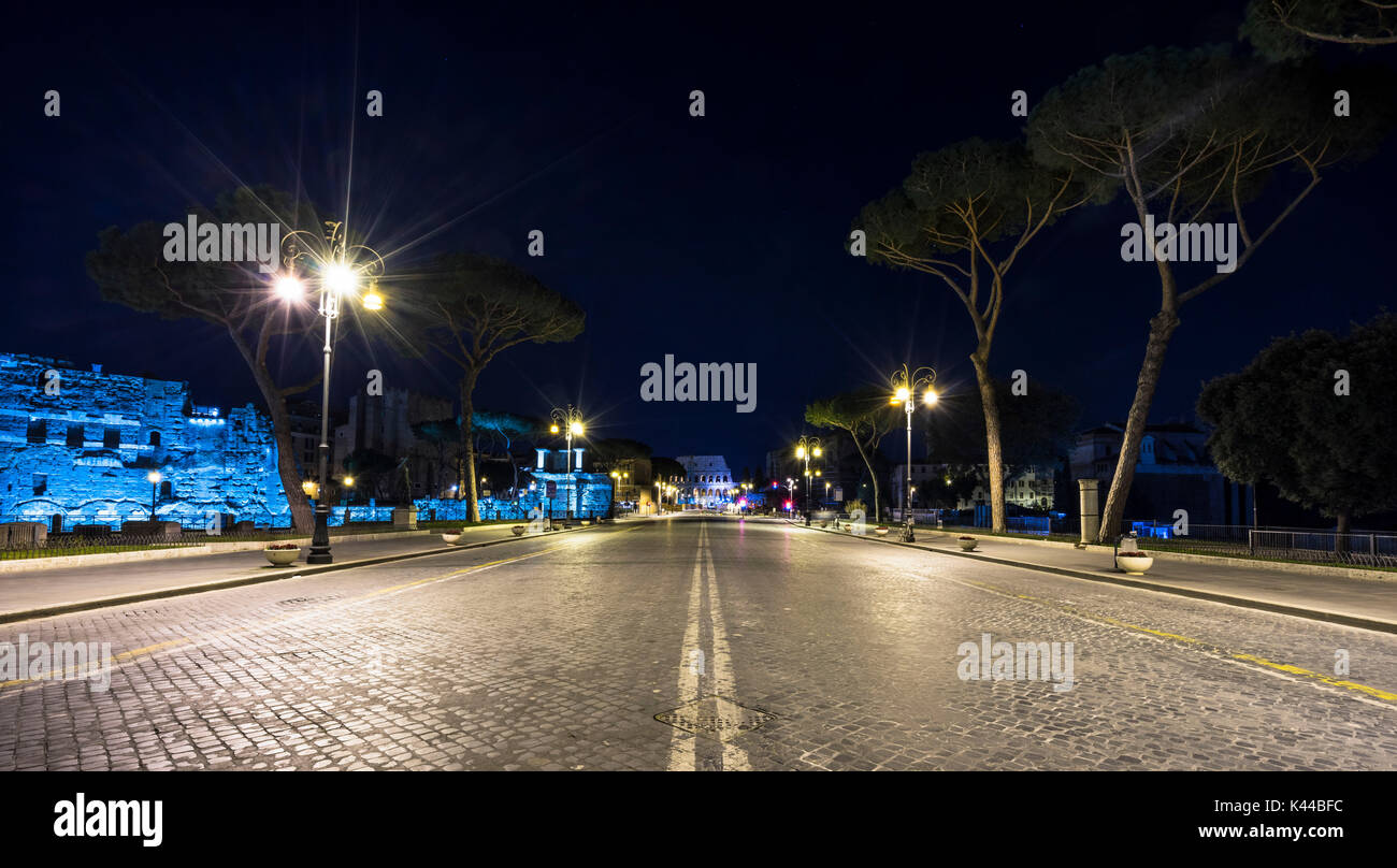 Rome, Lazio, Italy. Via dei Fori Imperiali Stock Photo