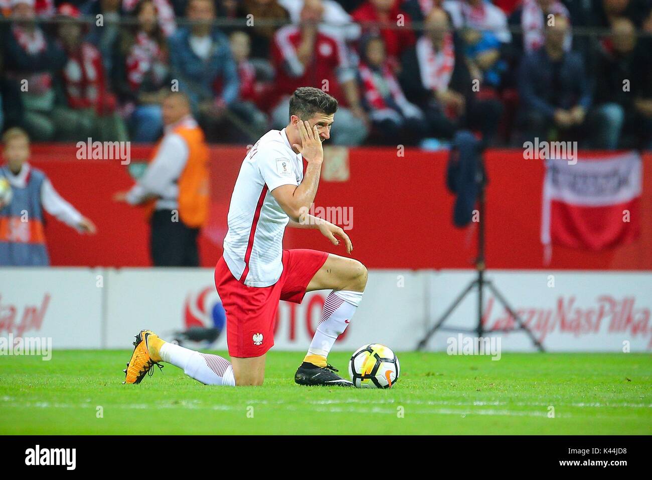 FIFA World Cup European Qualifying match Poland vs Kazakhstan on