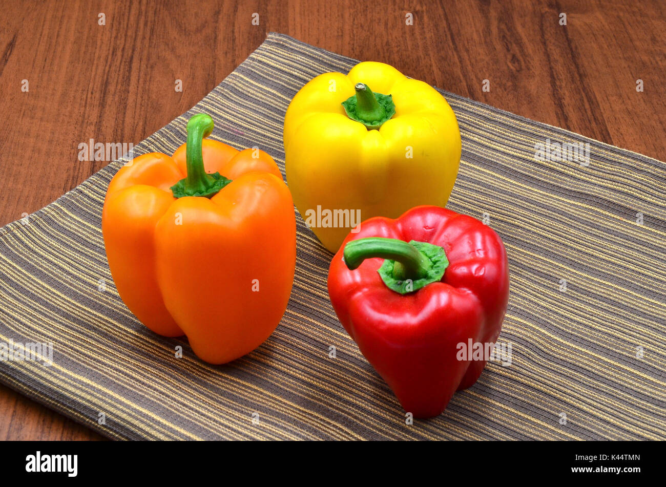 red orange yellow bell pepper Stock Photo Alamy