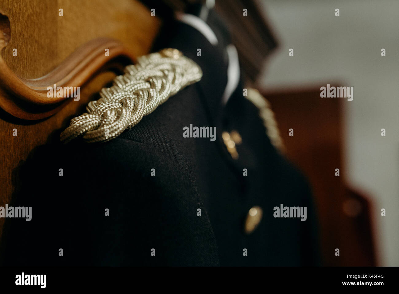 Detail of uniform jacket Stock Photo - Alamy